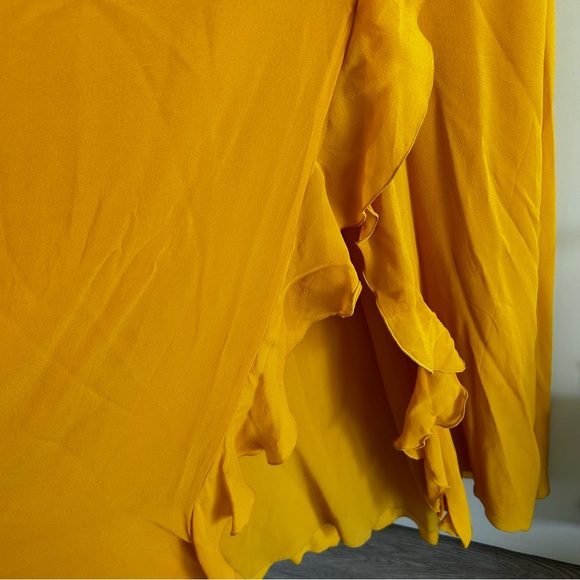 Ruffled Silk Revolve Dress - Picture 4 of 8